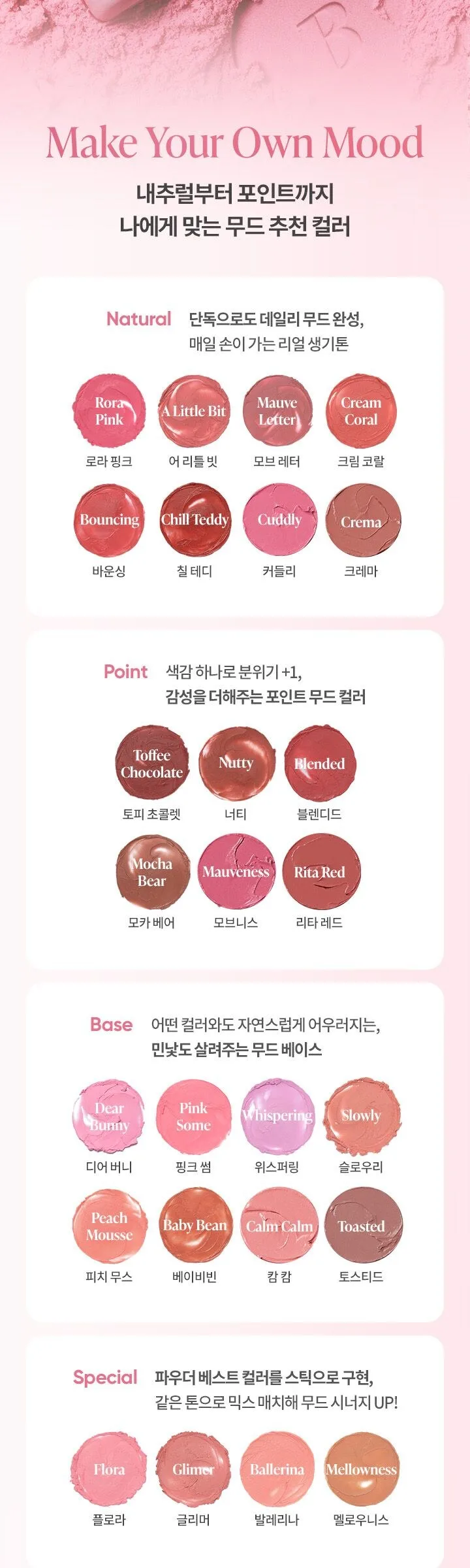 BANILA CO Romantic Blush Lip & Cheek 3.7g Detail