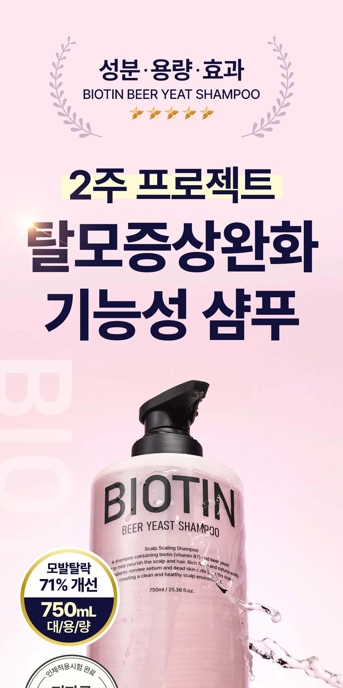 RienK Refresh Biotin Brewer's Yeast Shampoo 750ml (1pc) Detail