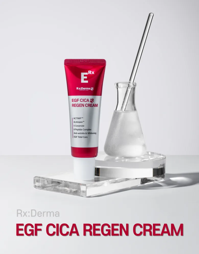 RXDerma EGF Cica Cream Ceramide Panthenol Centella 50ml - Skin Barrier Repair Detail