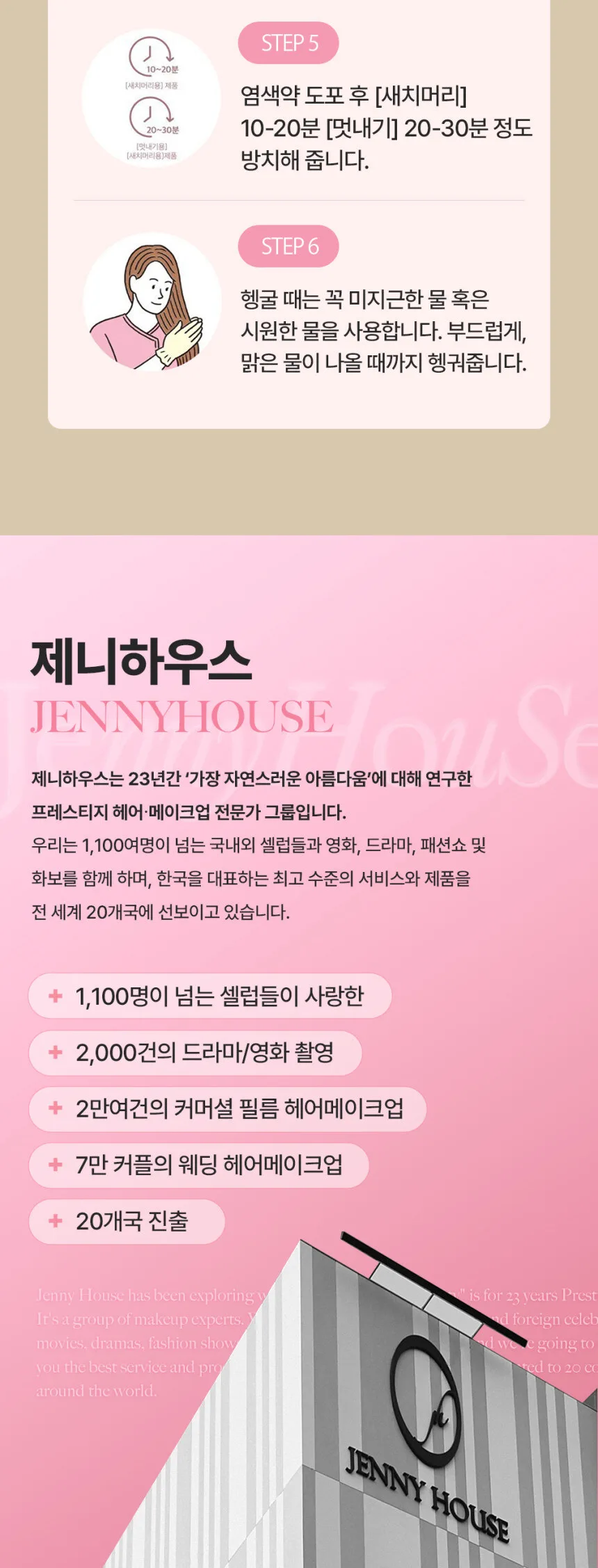JENNYHOUSE  Cosmetics Glam Hair Gray Hair Dye Detail
