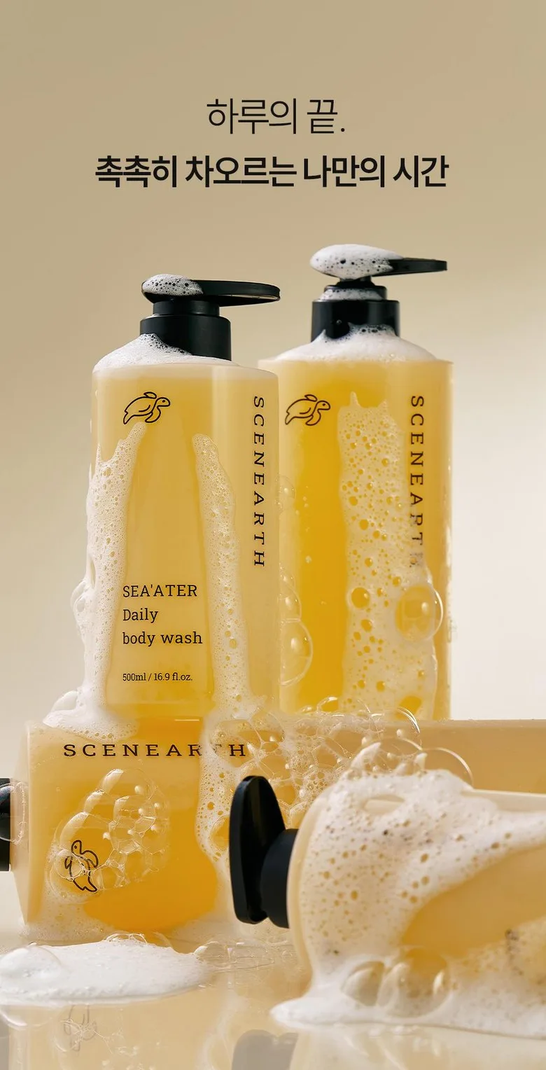 Scenearth SEA'ATER Daily Body Wash 500ml Detail