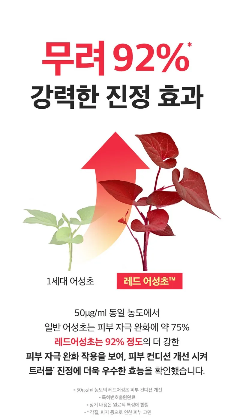 Seongbun Editor Red Eoseongcho Soothing Ampoule 40ml - Acne Calm & Moisturizing Detail