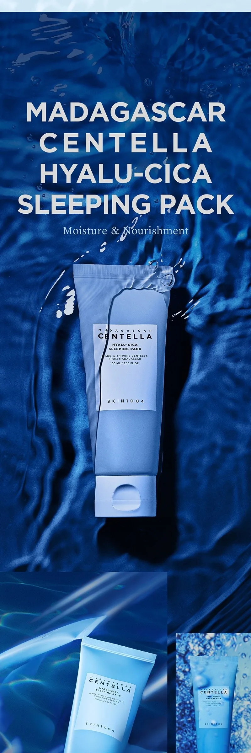 Skin1004 Madagascar Centella Hyalu-Cica Sleeping Pack 100ml Detail