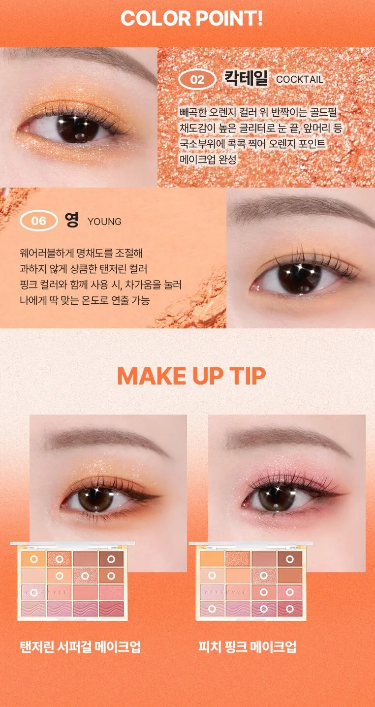 WAKEMAKE Soft Blurring Eye Palette 14g Detail