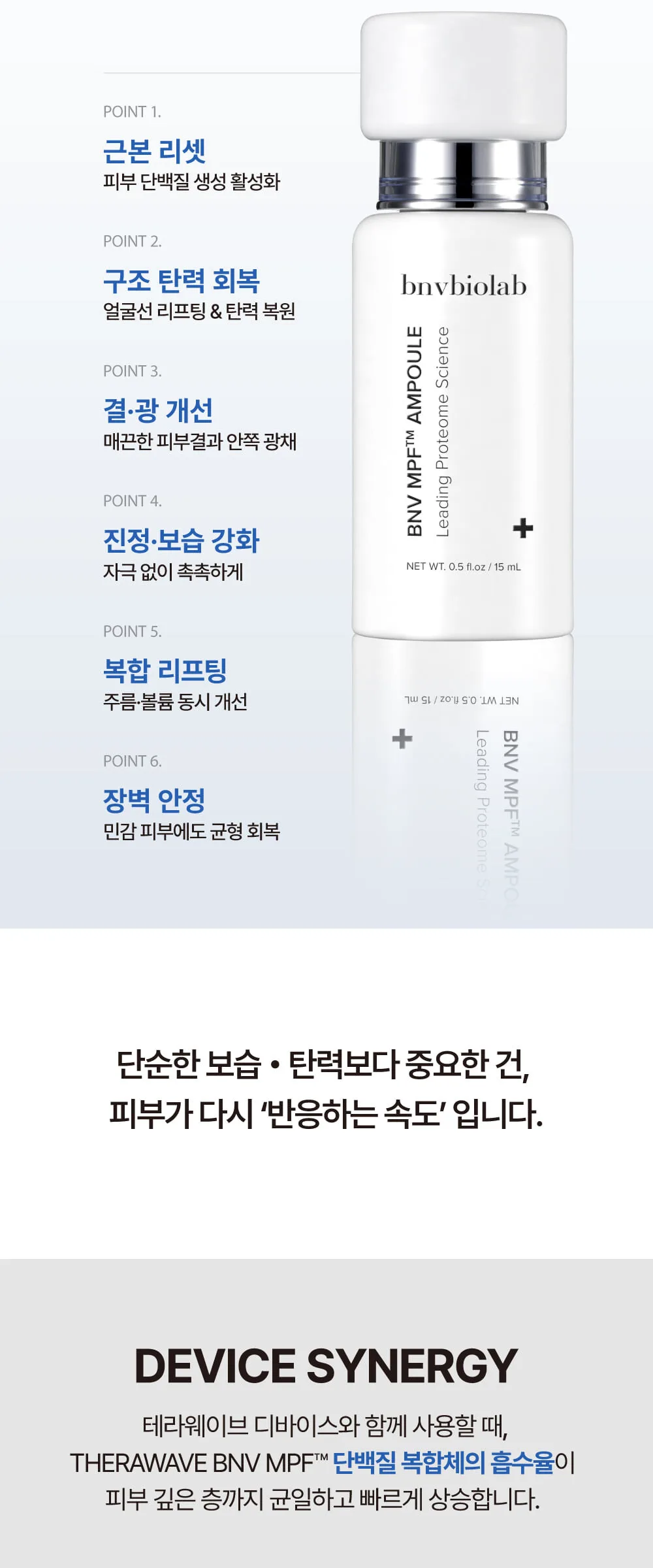 THERAWAVE BNV MPF ampoule 15ml Detail