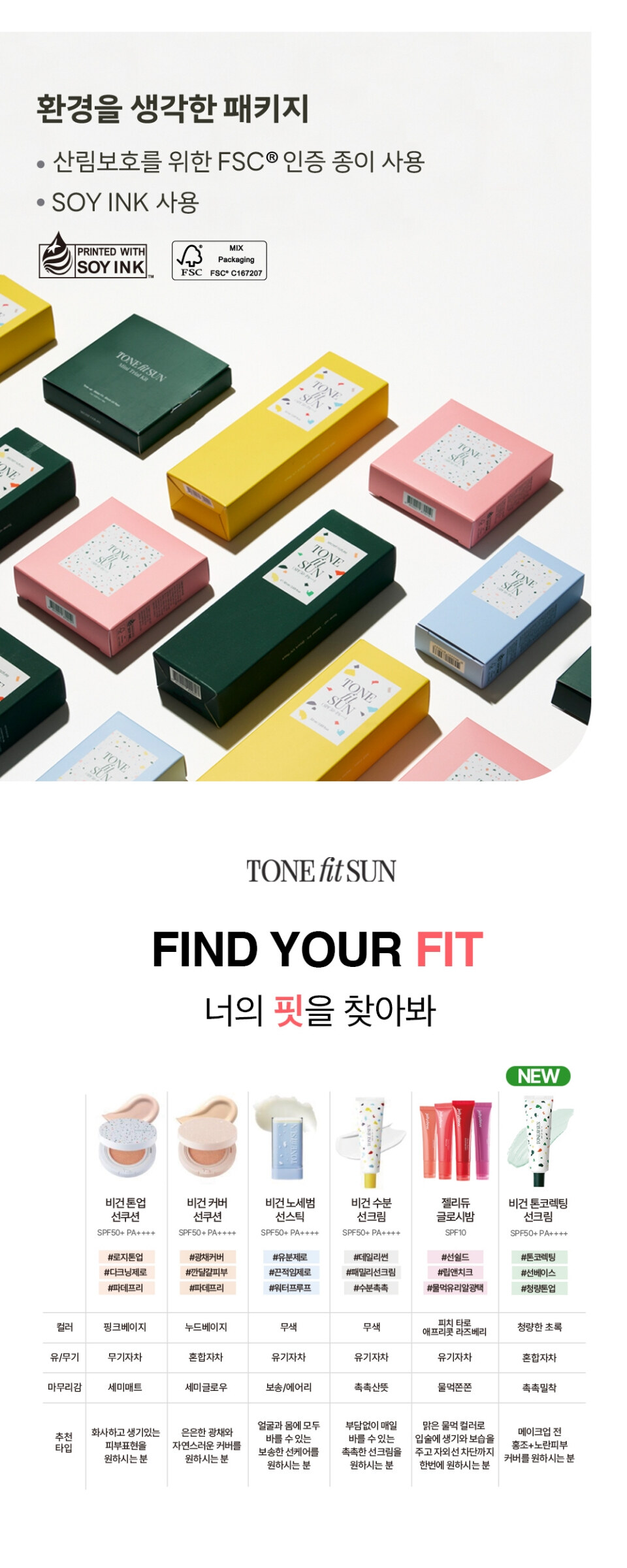 Tonefit-Sun Vegan Tone-Up Sun Cushion 12g (Pink Beige) Detail