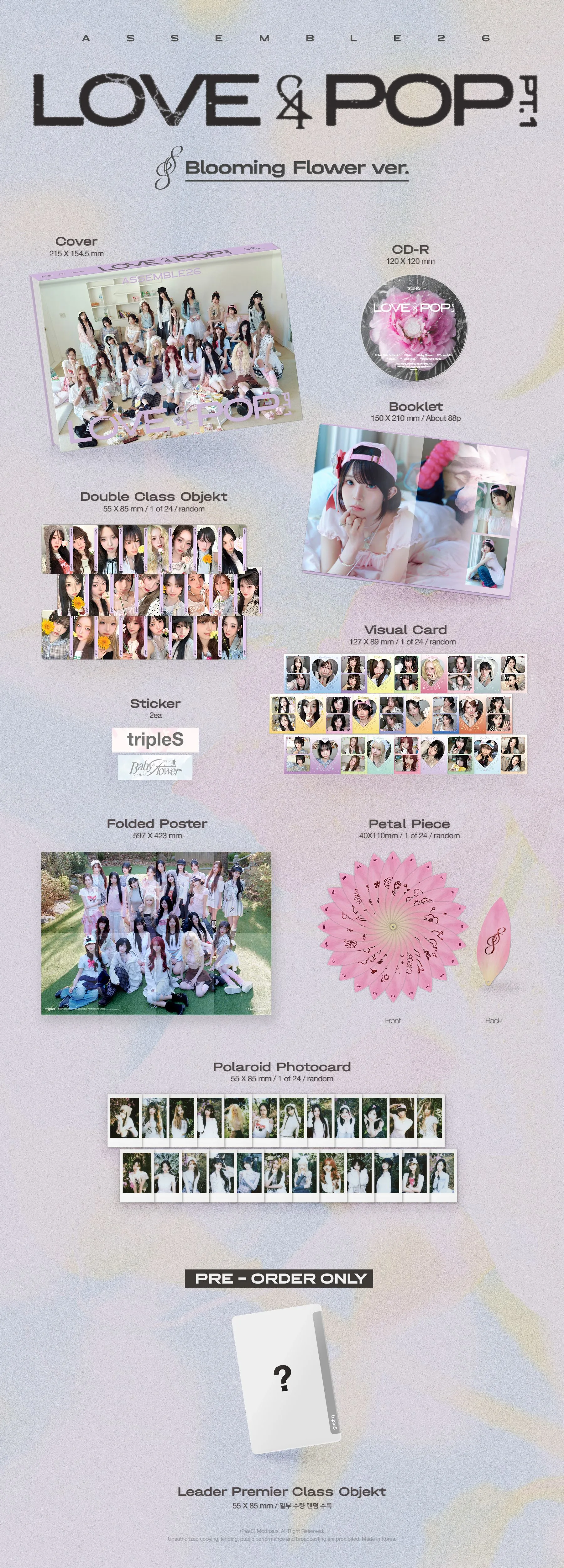 tripleS - <LOVE&POP> pt.1 2CD Set Detail