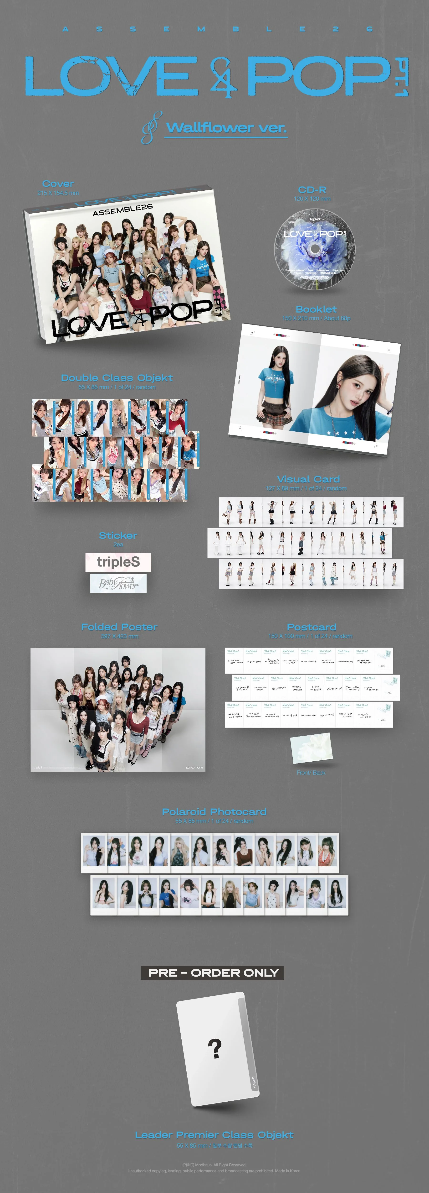 tripleS - <LOVE&POP> pt.1 2CD Set Detail