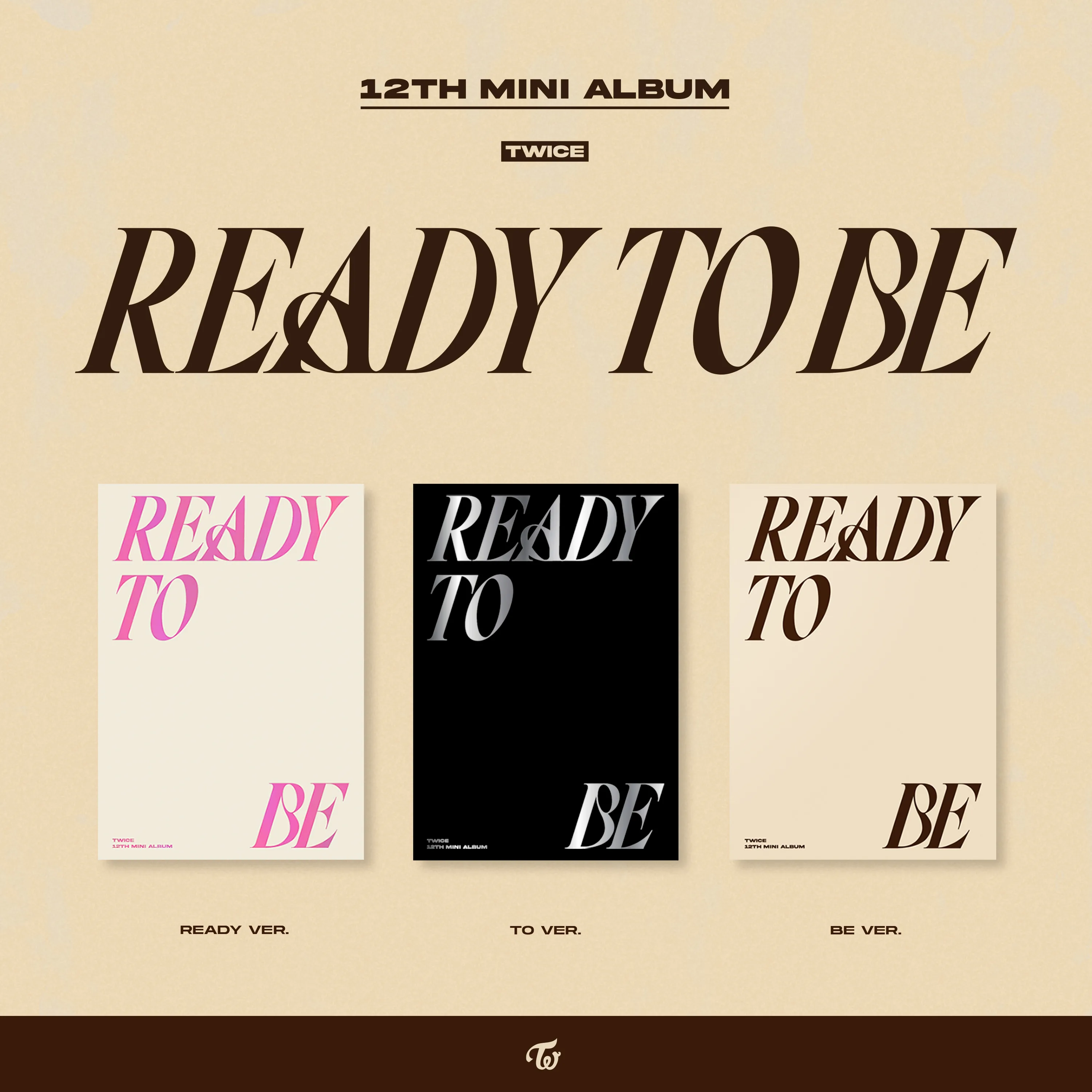 TWICE - Mini Album 12th READY TO BE (Random Version)