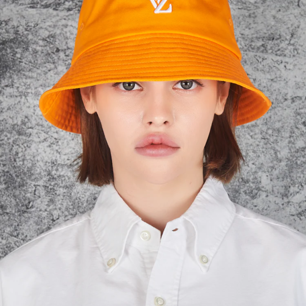 VARZAR 3D Monogram Color Bucket Hat Orange