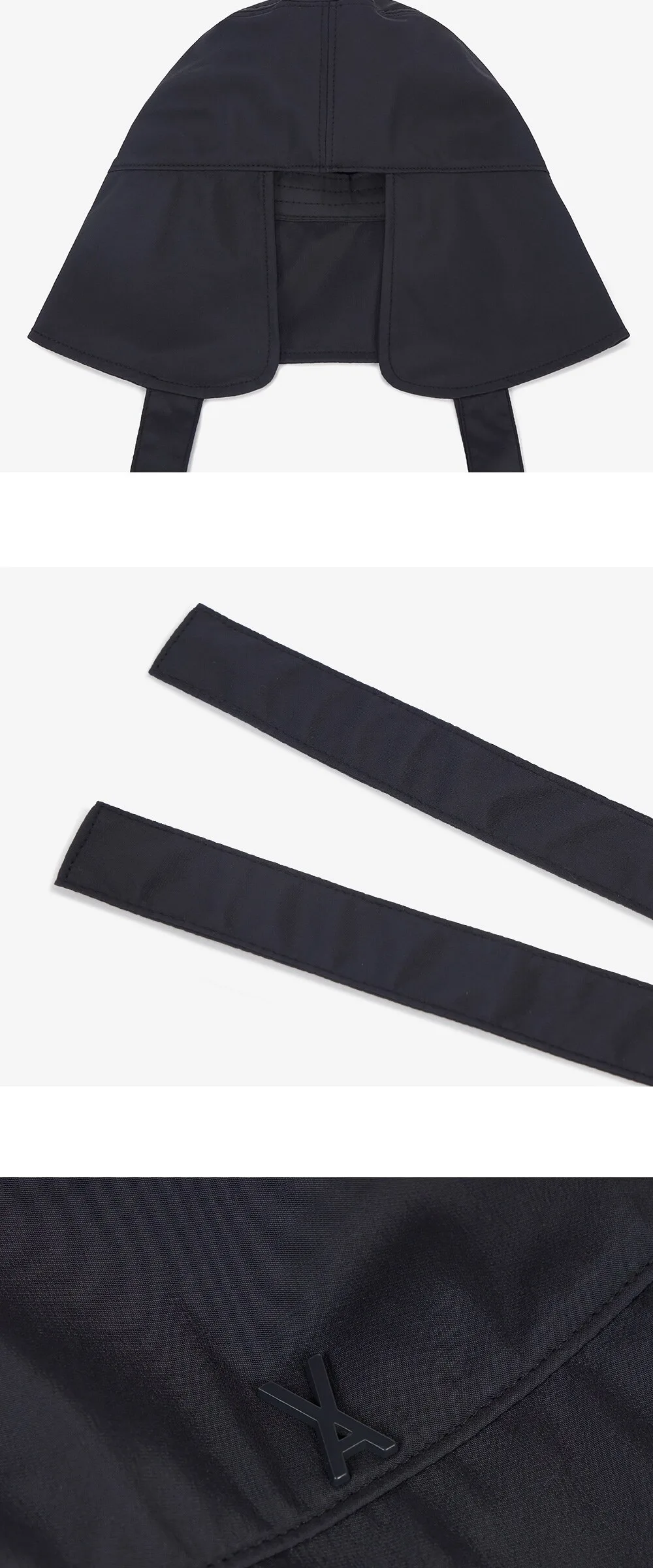 VARZAR studded logo strap bonnet hat Detail