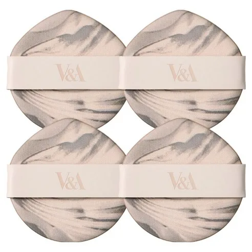 V&A Beauty Long Wear Cushion Puff Foundation Radiant 02 Neutral Beige 4pcs