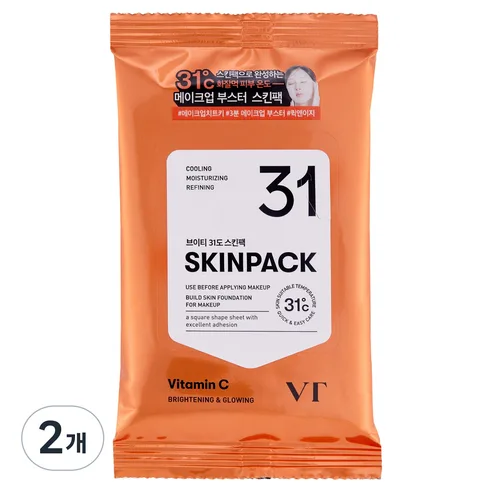 VT Cosmetics Brightening 31ºC Skin Pack 30 sheets x 2ea