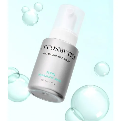 VT Cosmetics PDRN Hyaluronic Acid Mint Micro Bubble Serum 70ml x 3ea
