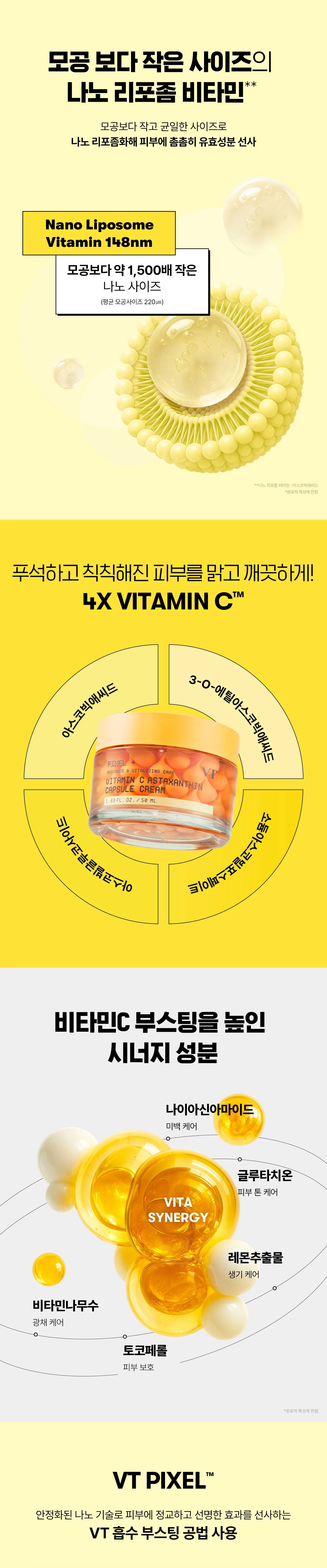 VT Cosmetic Vitamin C Astaxanthin Capsule Cream 50ml Detail