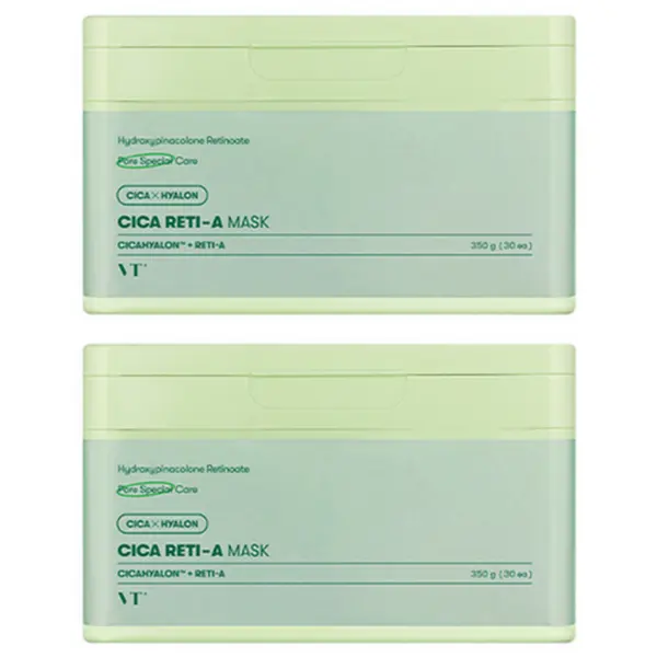VT Cosmetics Cica Reti-A Mask 30 Sheets x 2 Packs