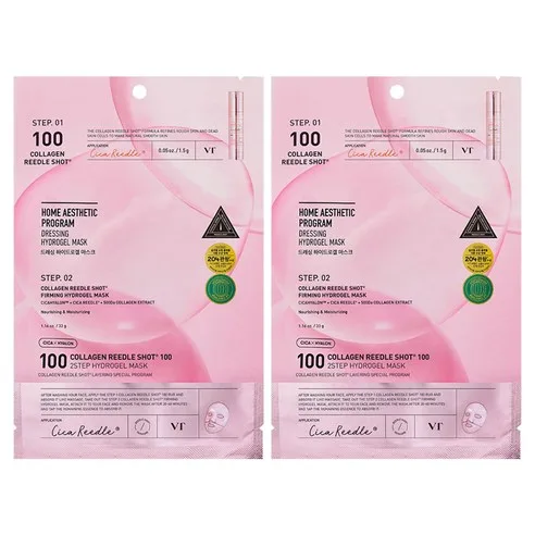 VT Cosmetics Collagen Reedle Shot 100 2Step Hydrogel Mask 34.5g
