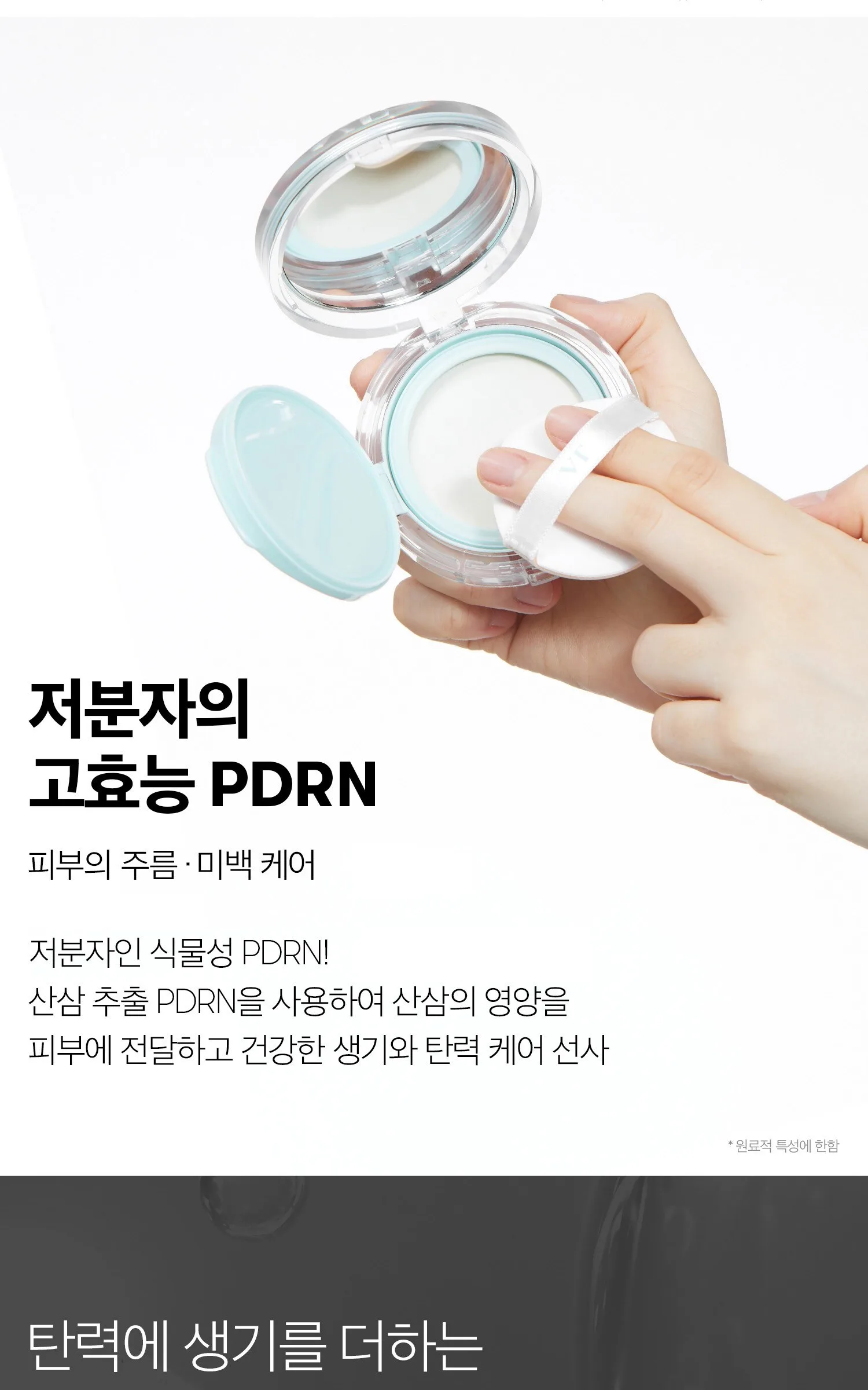 VT COSMETICS PDRN Essence Glow Sun Pact SPF50+ PA+++, 10g, 2 pcs Detail