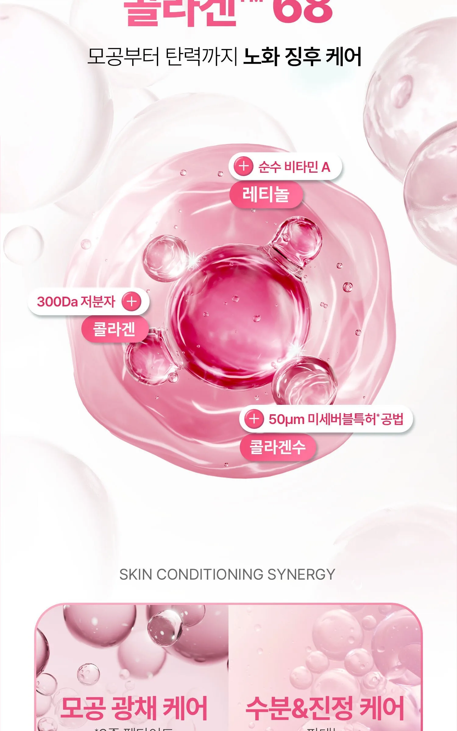 VT Cosmetics Retinol Collagen Pink Micro Bubble Serum 70ml Detail