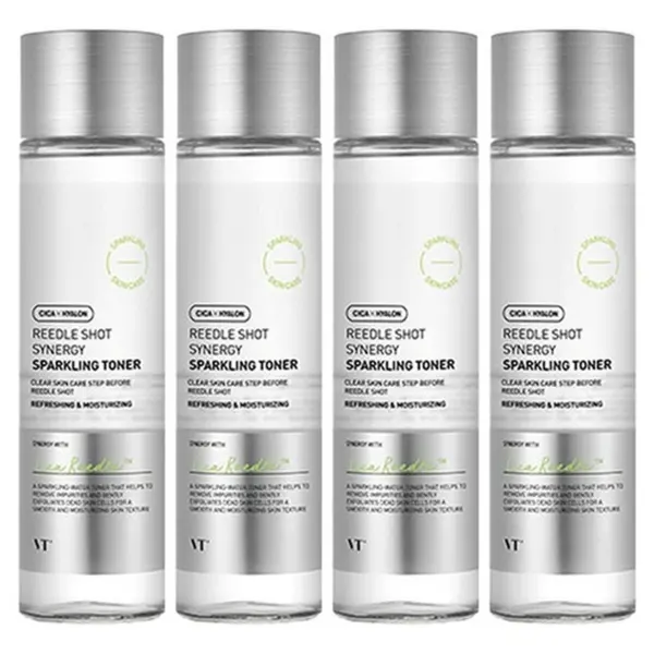 VT COSMETICS REEDLE SHOT SYNERGY SPARKLING TONER 150ml X 4ea