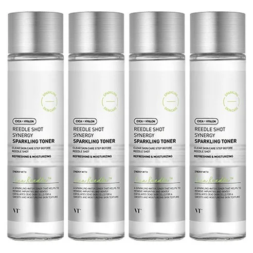 VT COSMETICS REEDLE SHOT SYNERGY SPARKLING TONER 150ml X 4ea
