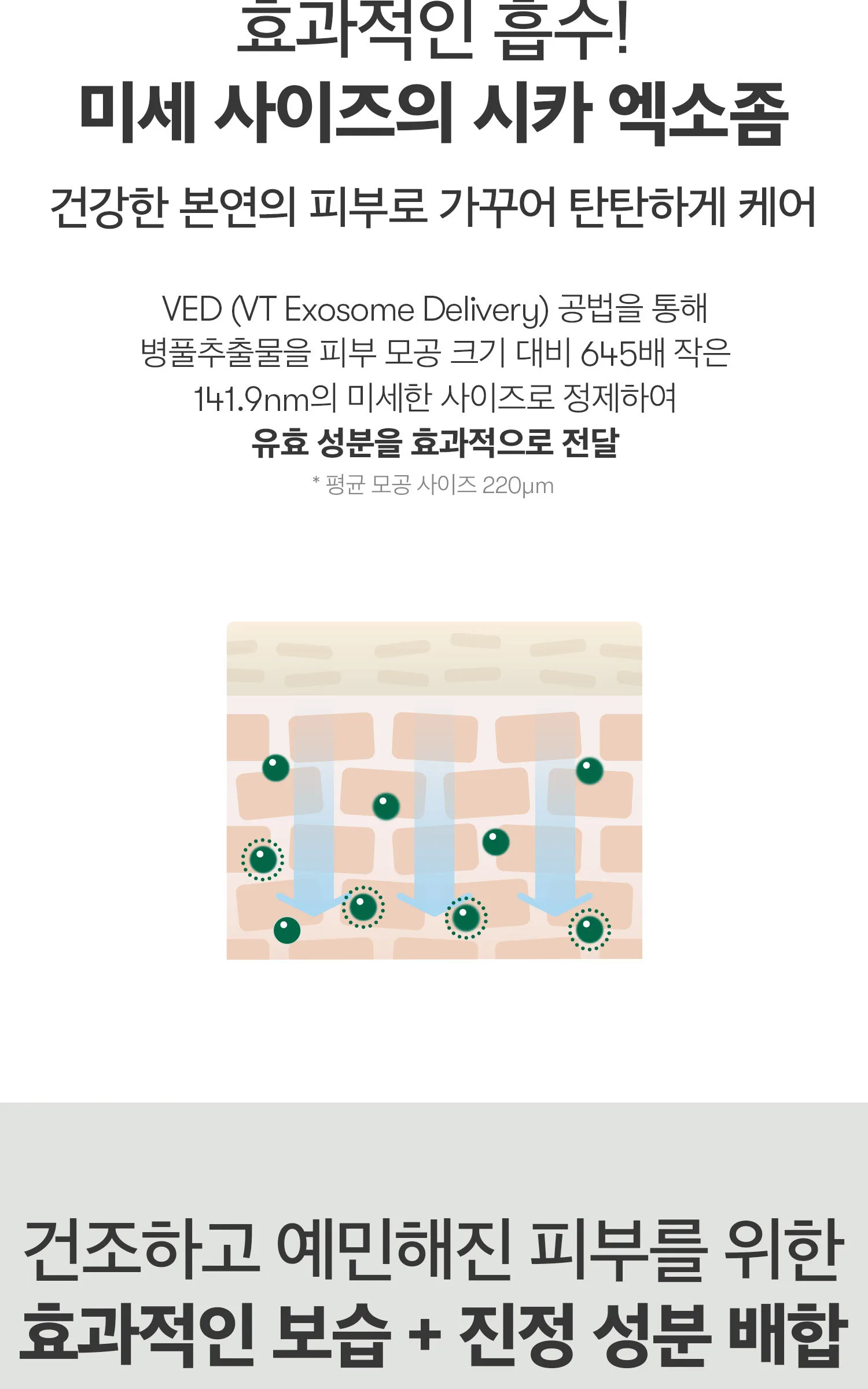 VT COSMETICS Cica-Exosome Moisture Mask 20pcs Detail