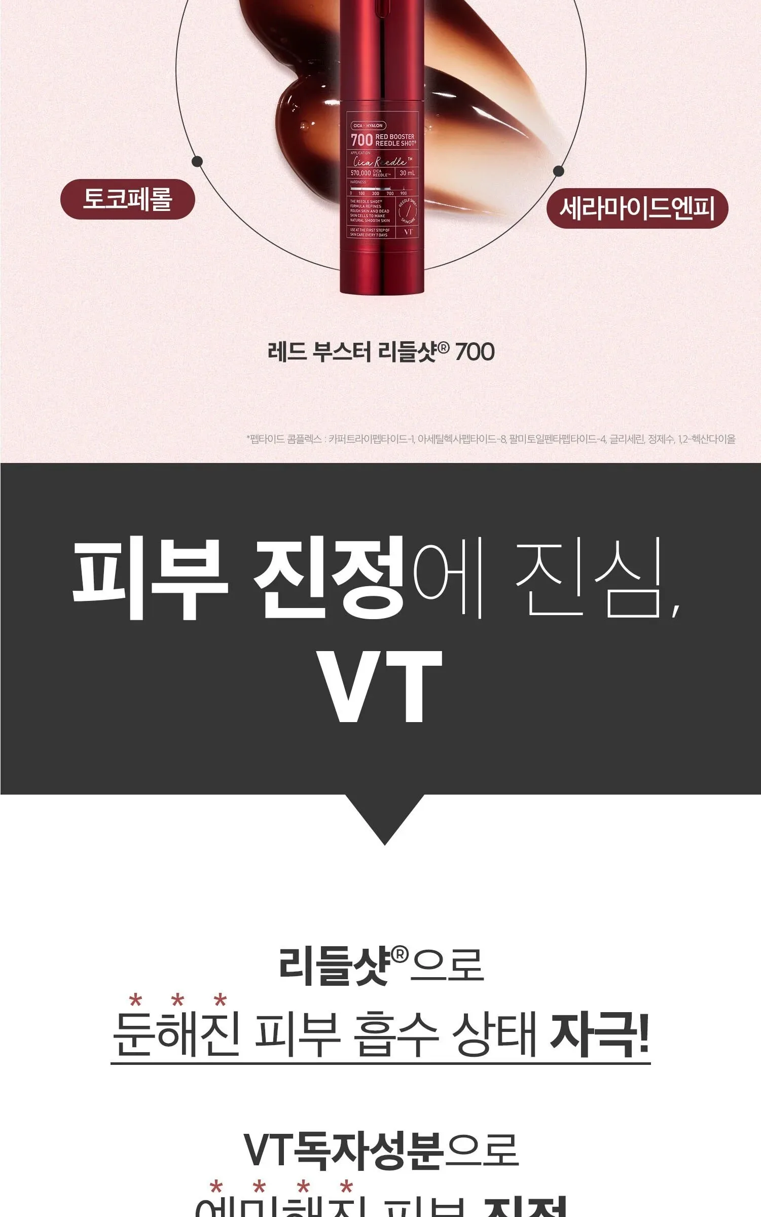 VT COSMETICS Red Booster Reedle Shot 700 30ml Detail