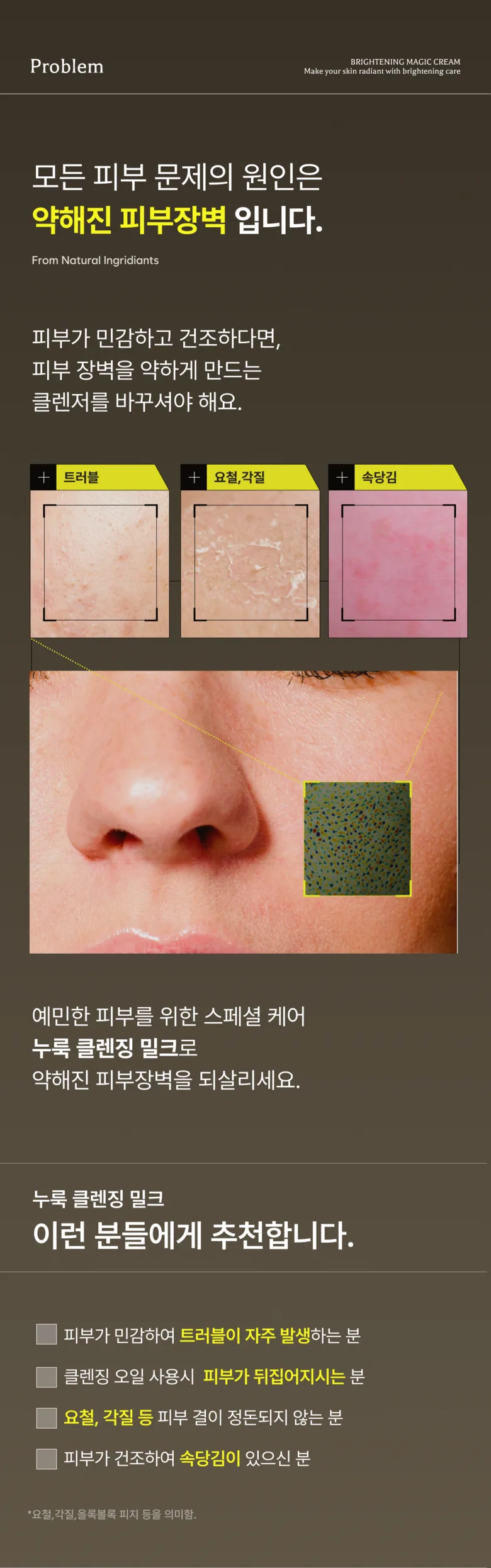 WIZARD JOSEON NURUK MAGIC CLEANSING MILK 300ml 2-pack, Sensitive Skin Barrier Improvement Detail
