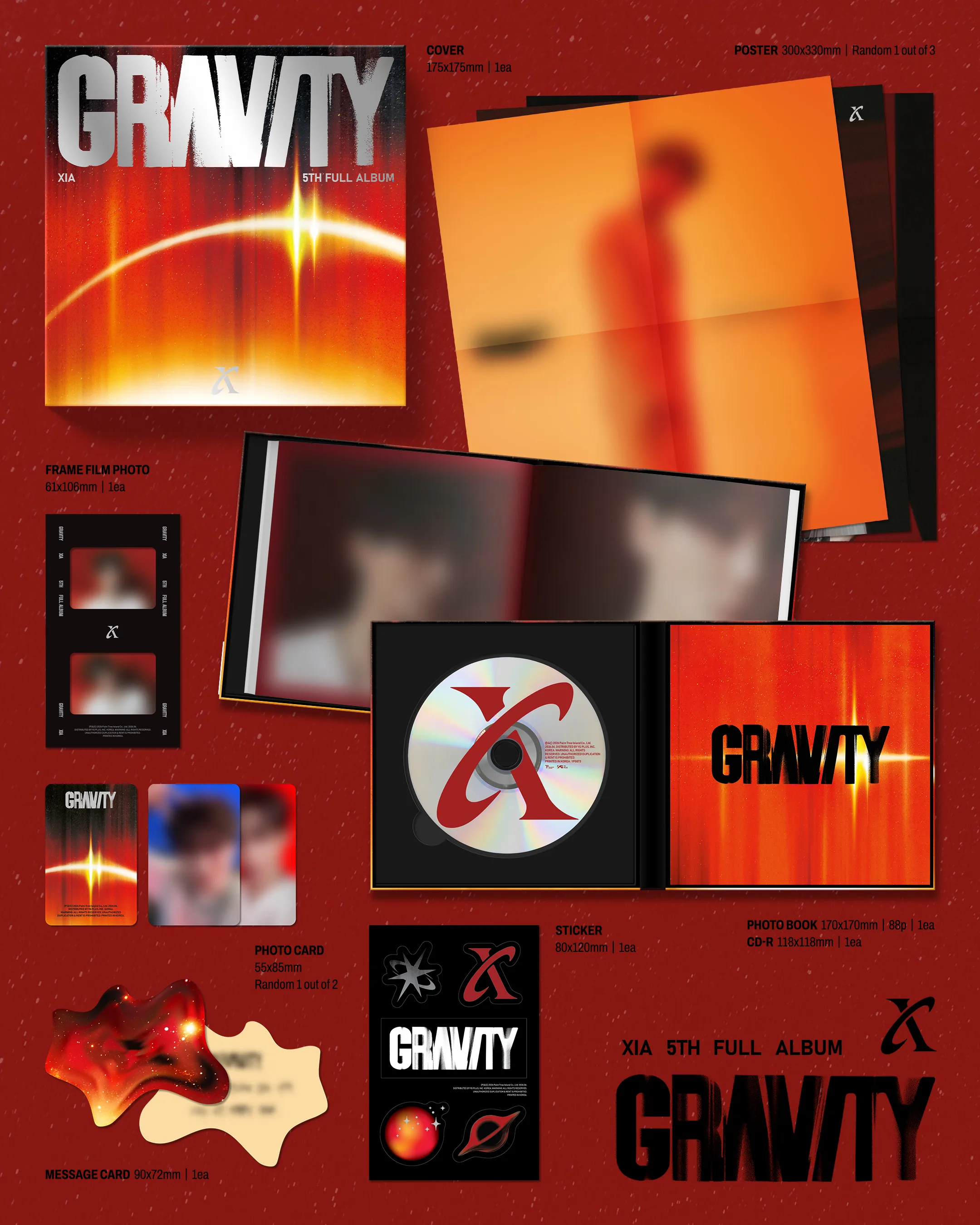 XIA (KIM JUN SU) - 5th FULL ALBUM [GRAVITY] Orbit Ver. Detail