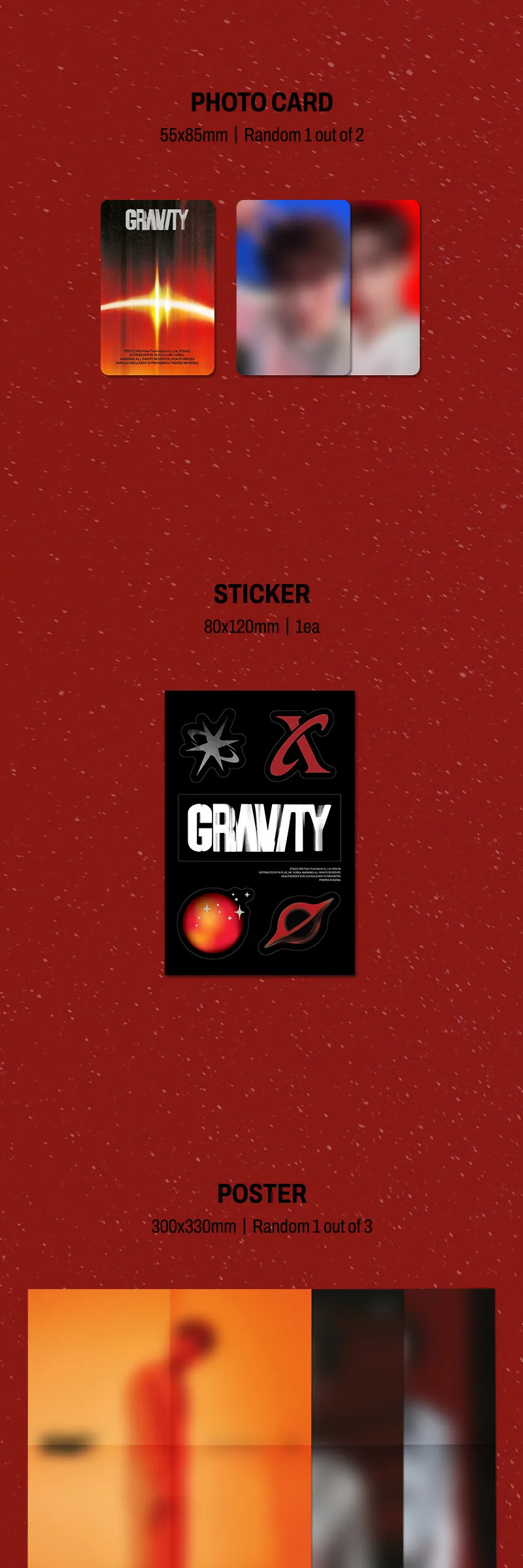 XIA (KIM JUN SU) - 5th FULL ALBUM [GRAVITY] Orbit Ver. Detail