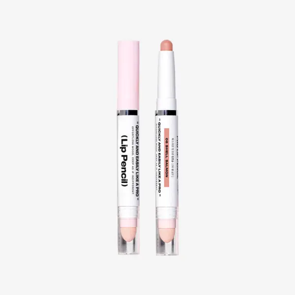 tooq LIP Pencil 1.3g - Soft Blur Velvet, Two-ended Lipstick Pencil, Easy Pro Finish