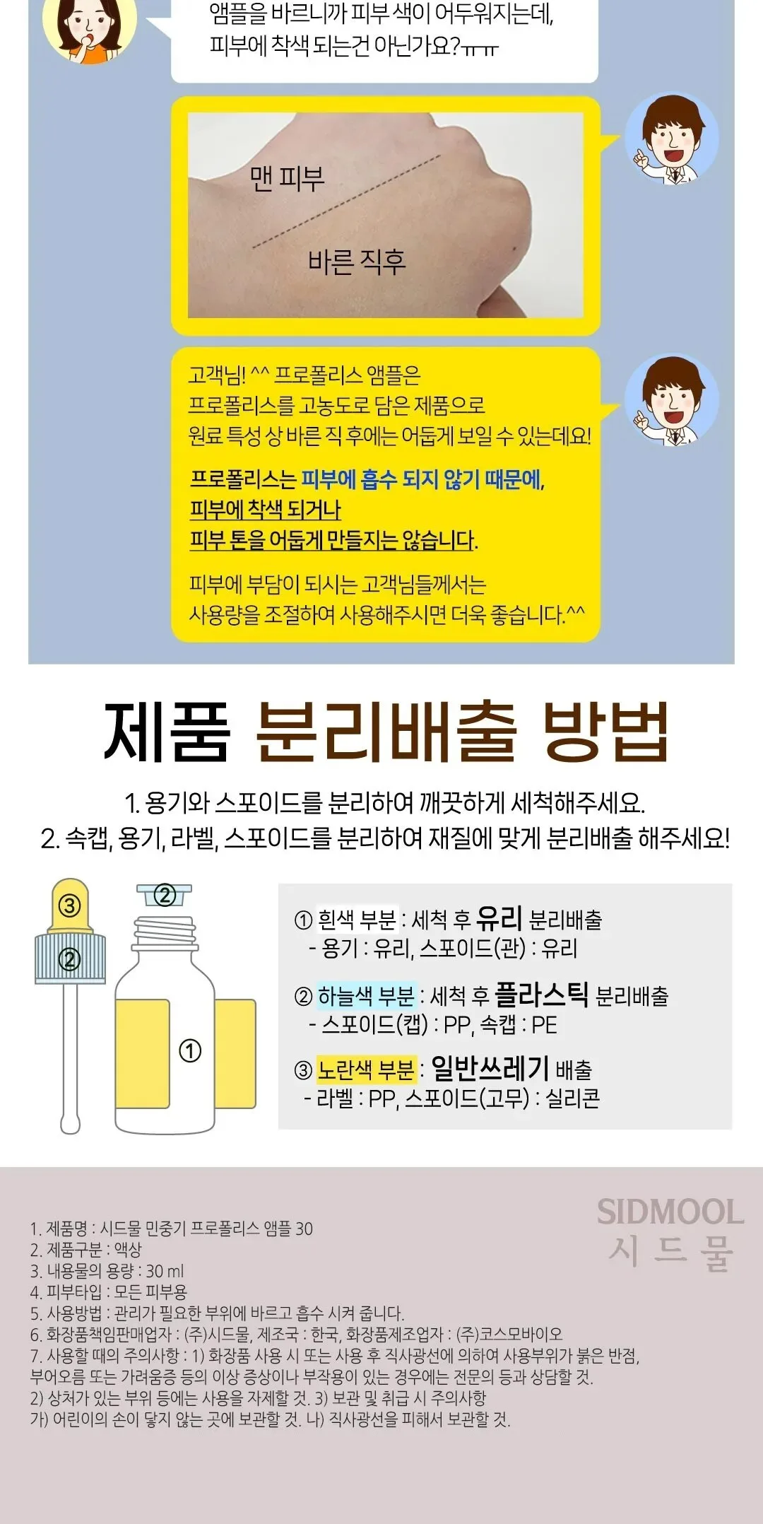 SIDMOOL MIN JUNG GI PROPOLIS AMPOULE 5000ppm 30ml Detail