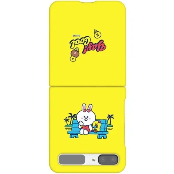 LINE FRIENDS Beach Slim Protective Phone Case for Samsung Z Flip/5G ICE CREAM