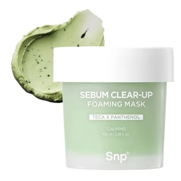 Snp Sebum Clear-Up Foaming Mask TECA x Panthenol Calming 100ml