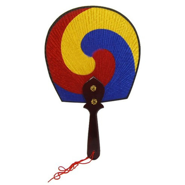 Sam Hwa Gong Ye Korean-Made Taegeukseon Silk Fan - Interior Fan, Practical Wind, Taegeuk