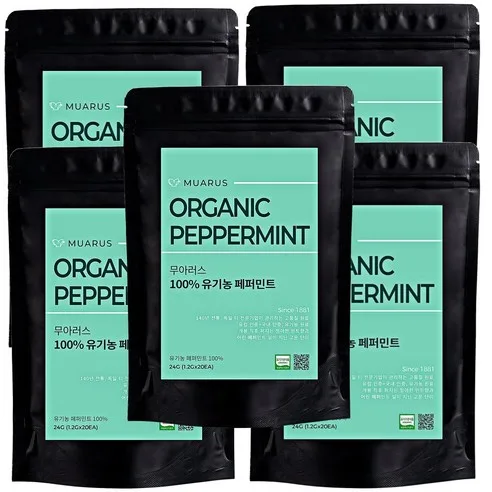 Muarus Organic Peppermint Tea 1.2g x 100ea
