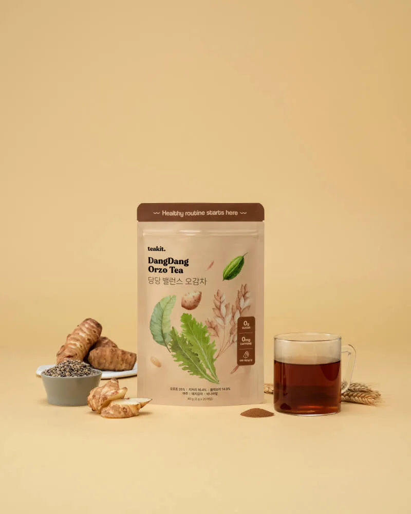 teakit HoolHool Pumpkin Tea & DangDang Balance Orzo Tea Set (2g x 20 Tea Bags, 2-Pack) - Image 4