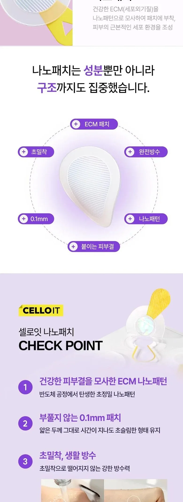 CELLOIT Nano Patch 16 Patches x 5ea Detail