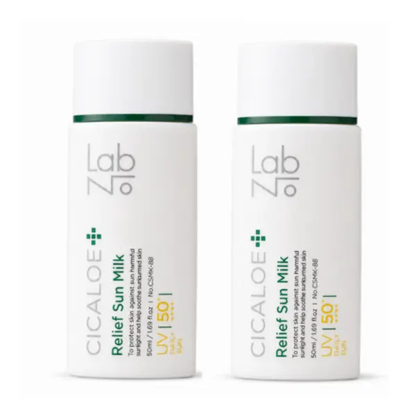LabNo CICALOE Relief Sun Milk SPF50+ PA++++ 50ml x 2ea