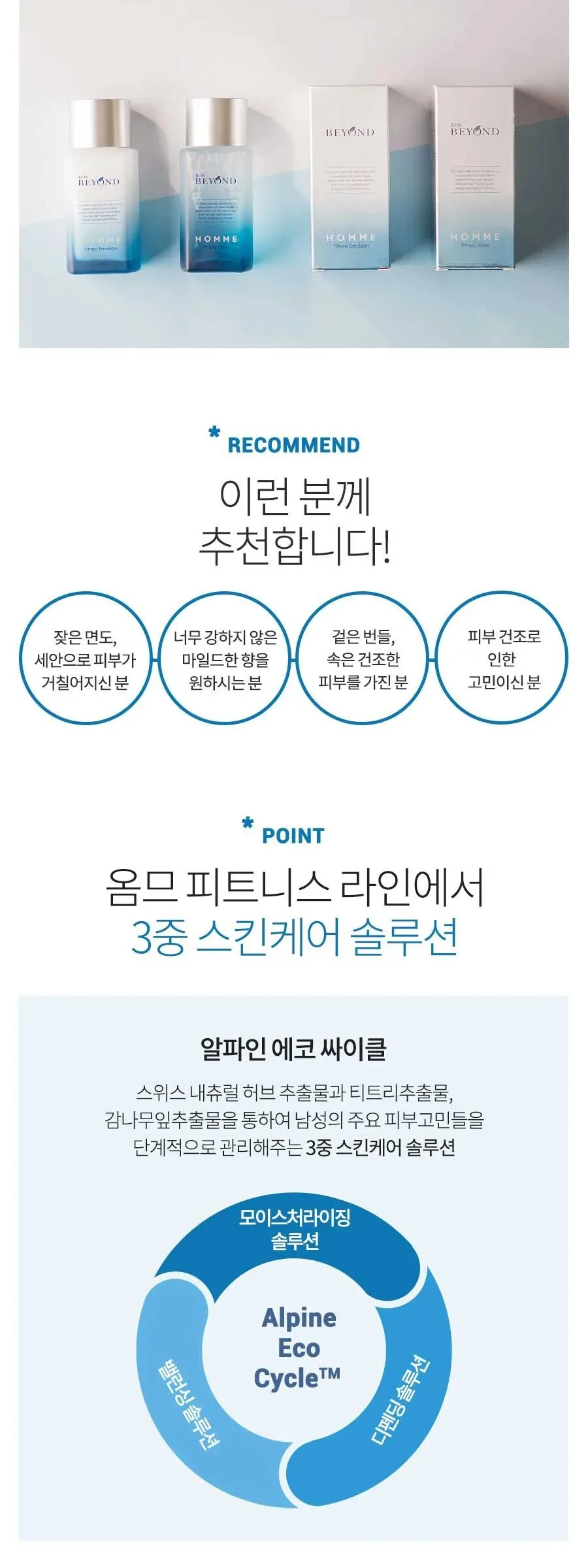 BEYOND Homme Fitness Skin Care Set Detail