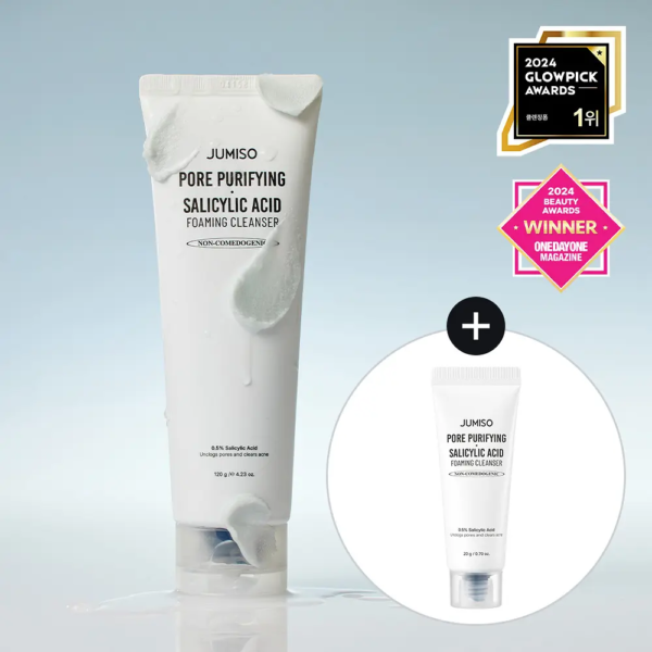 JUMISO Pore Purifying Salicylic Acid Foaming Cleanser 120g (+Gift 20g)