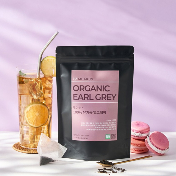 MUARUS Organic Earl Grey Premium Tea Bags 30g (1.5g x 20ea)