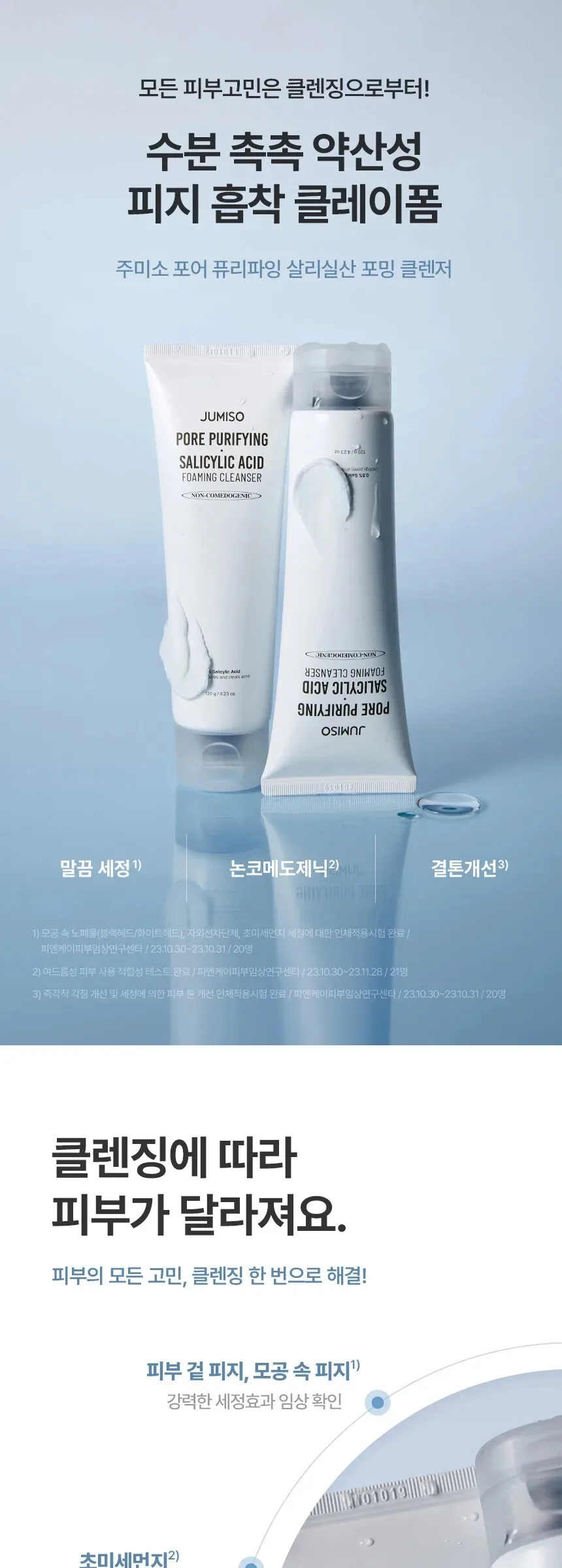 JUMISO Pore Purifying Salicylic Acid Foaming Cleanser 120g Detail