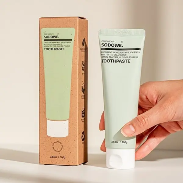 SODOWE Oil-Pulling Refresh Basil Lemon Toothpaste 100g x 2 Packs