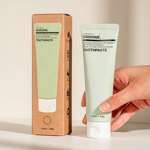 SODOWE Oil-Pulling Refresh Basil Lemon Toothpaste 100g x 2 Packs