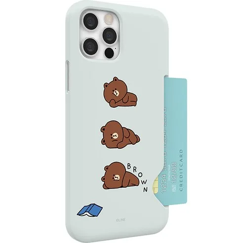 LINE FRIENDS Slim Card Storage Phone Case - iPhone 13 Pro Max - Image 3