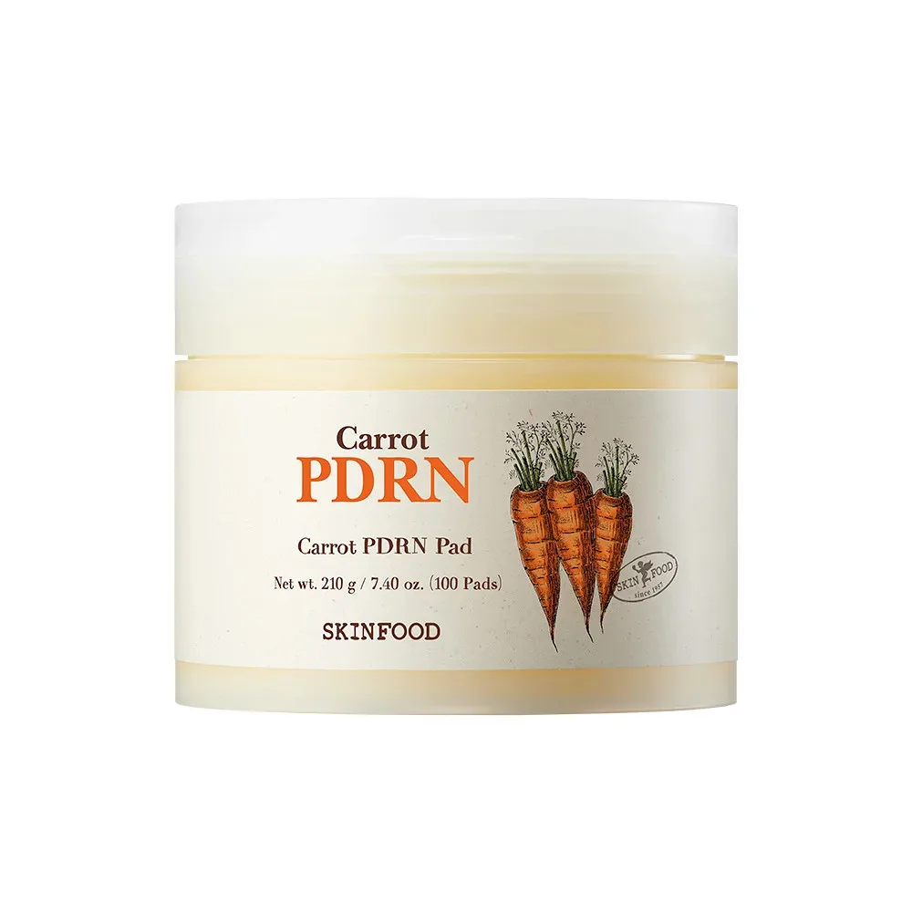SKINFOOD Carrot PDRN Moisture Recharge Pads 100 sheets