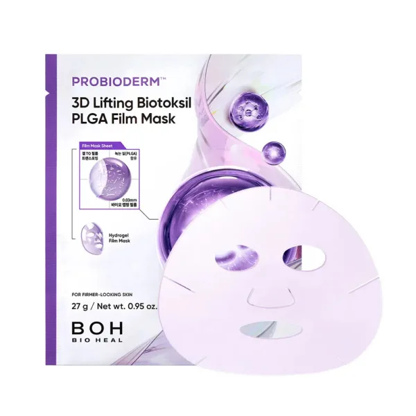 BIOHEALBO Probioderm 3D Lifting Biotoksil PLGA Film Mask 4 Sheets