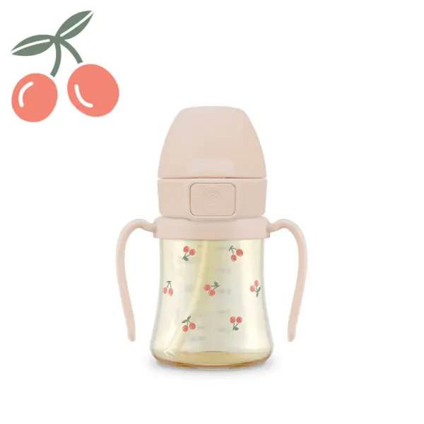 GROSMIMI PPSU Baby Straw Cup 200ml Sweet Peach