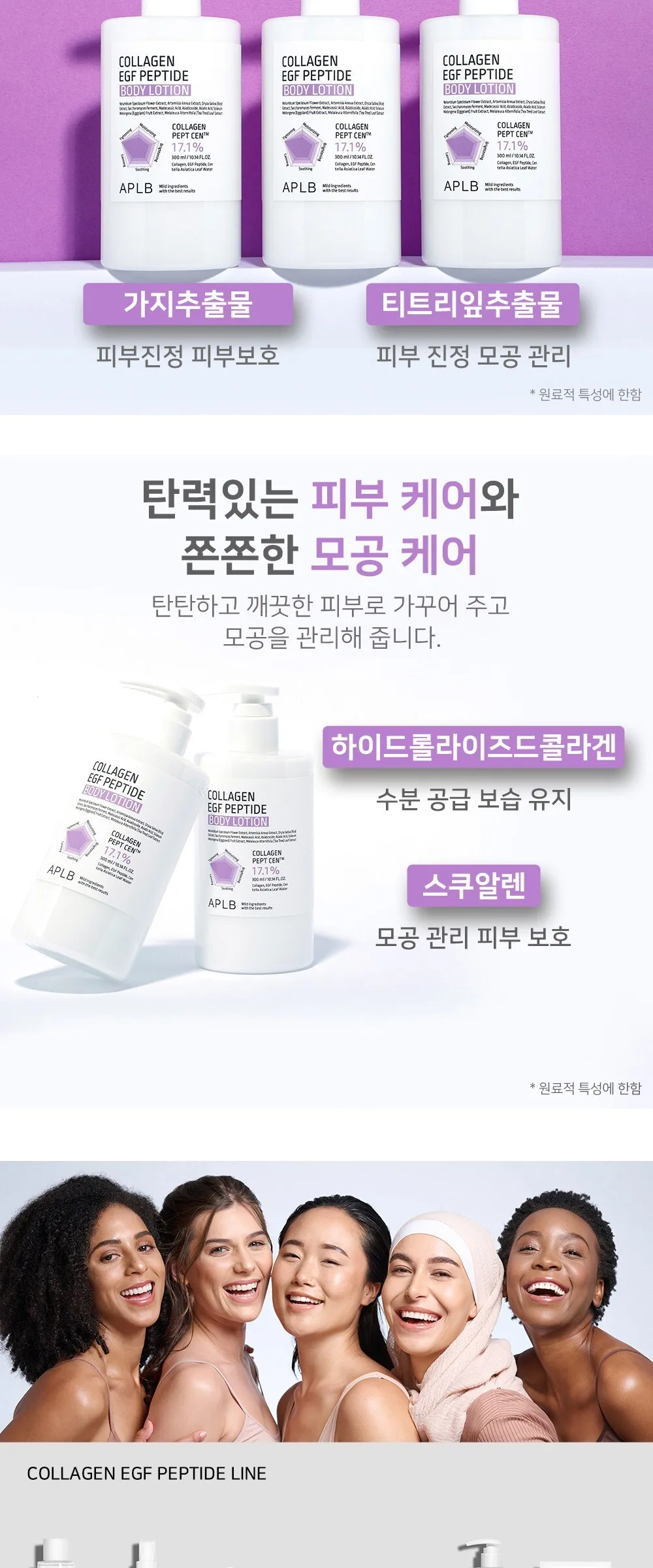 APLB COLLAGEN EGF PEPTIDE BODY LOTION 300ml Detail